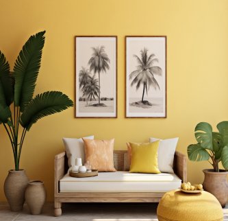 Hasil akhir interior rumah dengan konsep ramah lingkungan